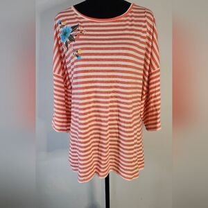 NWT Skylar & Jade Embroidered Tee Plus Size 2X